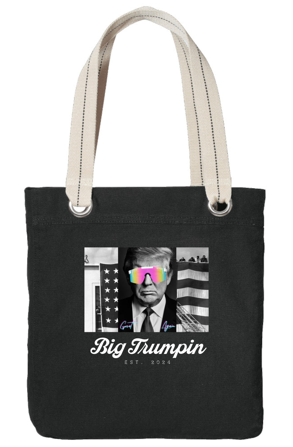 America Allie Black Tote