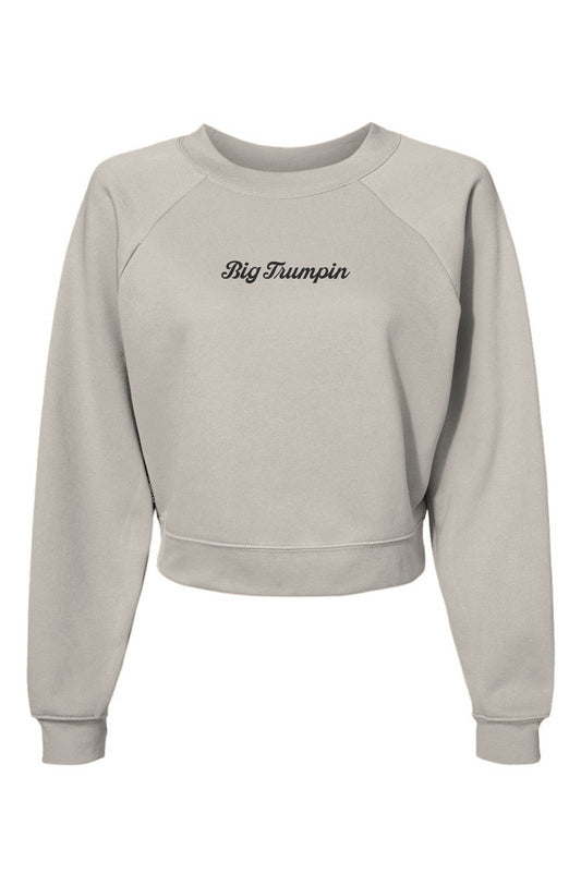 Big Trumpin Womens Raglan Pullover Fleece Sweatshirt